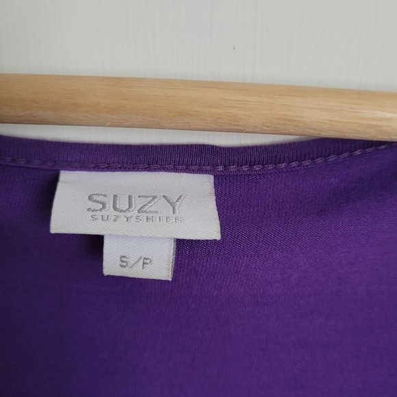 Suzy Shier Purple Flower Tshirt - Picture 3 of 3